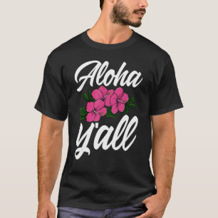 Camiseta Alô Você Todo Havaí   Homens Flor Alô Festa Amor