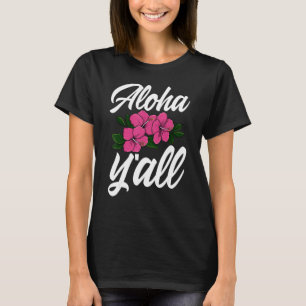 Camiseta Alô Vocês Todos Havaí   Homens Flor Alô Festa Amor
