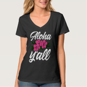 Camiseta Alô Vocês Todos Havaí   Homens Flor Alô Festa Amor