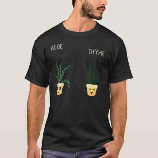 Camiseta Aloe, como estão os teus amigos, potes de plantas,