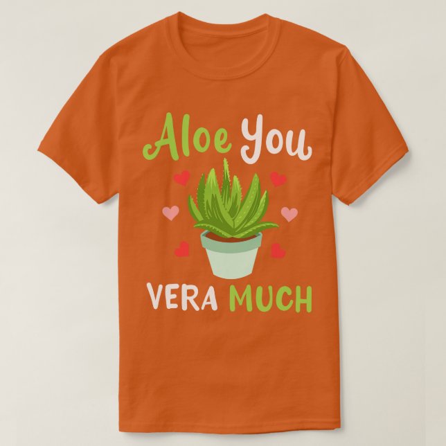 Camiseta Aloe Vera Succulent Plant (Frente do Design)
