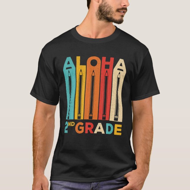 Camiseta Aloha 2º ano - Primeiro dia de escola no Havaí (Frente)