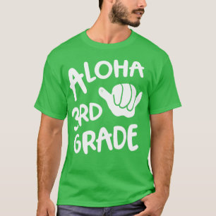 Camiseta Aloha 3º ano de volta à escola Hawaii Shaka