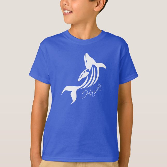 Camiseta Aloha baleia das ilhas de Havaí (Frente)