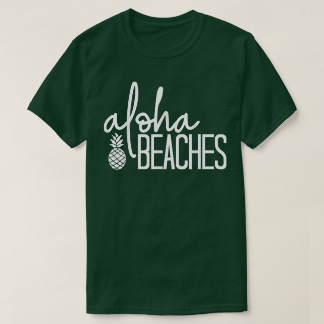 Camiseta Aloha Beaches Cute Beach Bridal Bachelorette Party (Frente do Design)