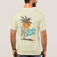 Aloha Beaches Hula Girl Hawaii Retro