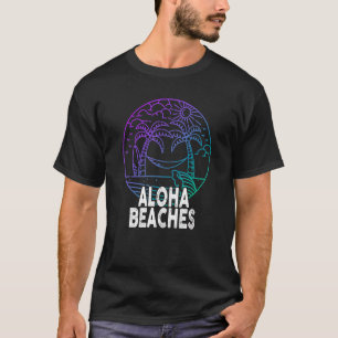 Camiseta Aloha Beaches Ilha Tropical Havaiana de Verão, Vac