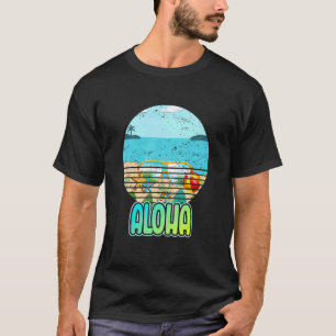 Camiseta Aloha Beaches Ilha Tropical Havaiana de Verão, Vac