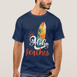 Camiseta Aloha Beaches Marinho Azul masculino