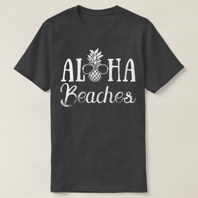 Camiseta Aloha Beaches Pineapple Hawaii (Frente do Design)