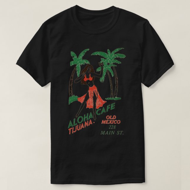 Camiseta Aloha Cafe (Frente do Design)