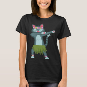 Camiseta Aloha Cat Hawaiian Dance Mele Kalikimaka Hula Kitt