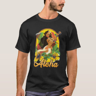 Camiseta Aloha Dance Havaii, Dançarina Havaiana Para Famíli
