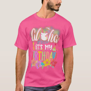 Camiseta Aloha É Meu Aniversário Havaiano Aloha Beaches Haw