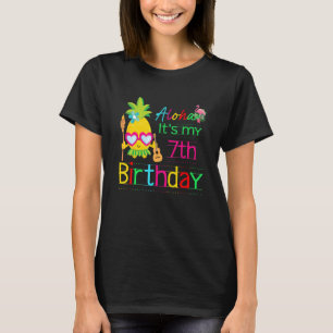 Camiseta Aloha, é o meu 7 Birthday Havaí, poço das rapariga