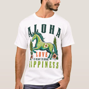 Camiseta Aloha Espírito - O Amor Traz Felicidade