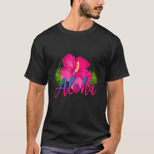 Camiseta Aloha Flower Havaiana Surfer Hawaii Island