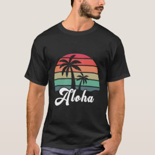 Camiseta Aloha Flowers Hawaii Shirt Aloha Hawaiian Beach Gi