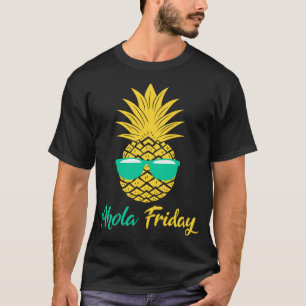 Camiseta Aloha Friday Pineapple Dava Pineappel Fruta de Ver