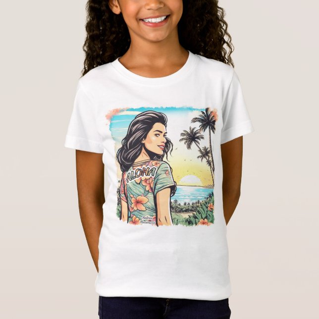 Camiseta Aloha Girl (Frente)