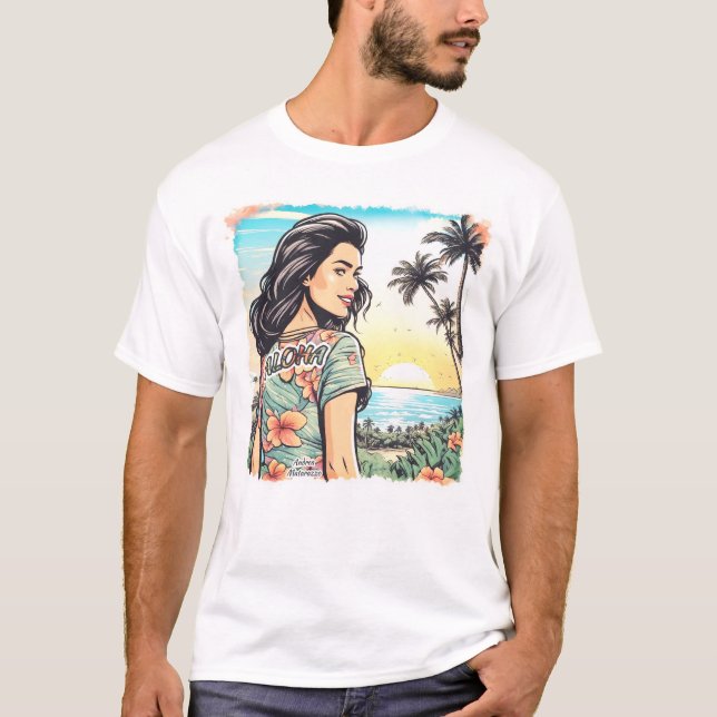 Camiseta Aloha Girl (Frente)