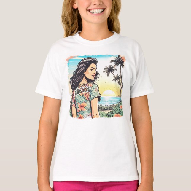 Camiseta Aloha Girl (Frente)