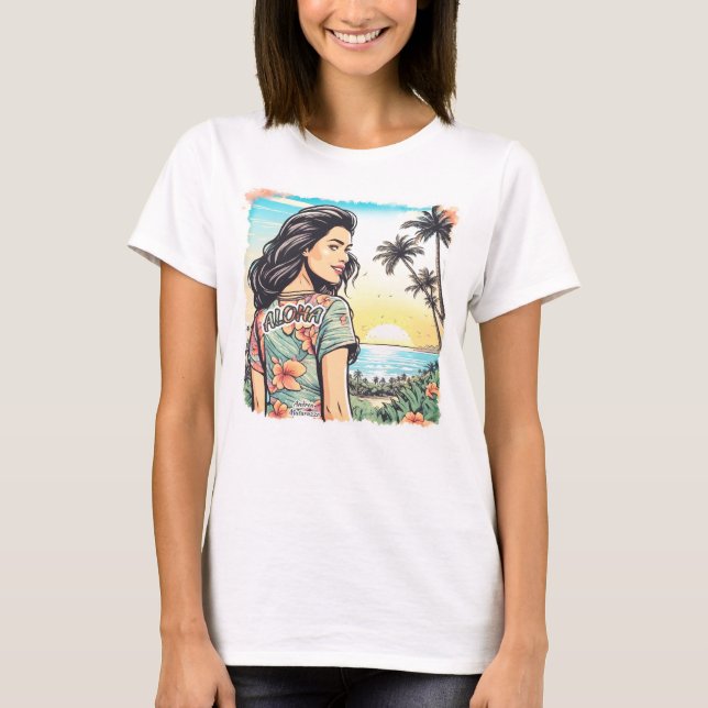 Camiseta Aloha Girl (Frente)
