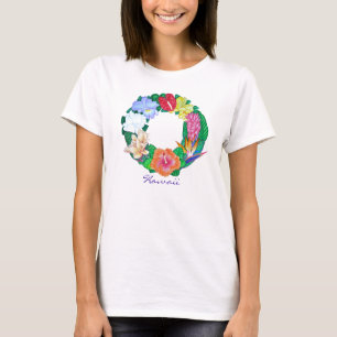 Camiseta Aloha grinalda tropical