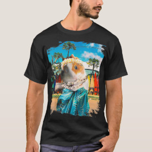 Camiseta Aloha Guiné Pig Na Praia Havaiana _1