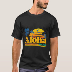 Camiseta Aloha havaí - férias de verão retrô na praia de pa