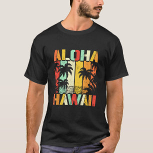 Camiseta Aloha Havaí Ilha Havaiana Vintage 1980s Retro S