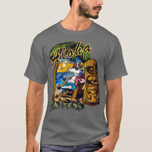 Camiseta Aloha Havaiana, desapontada, tropical Unicorn Moa