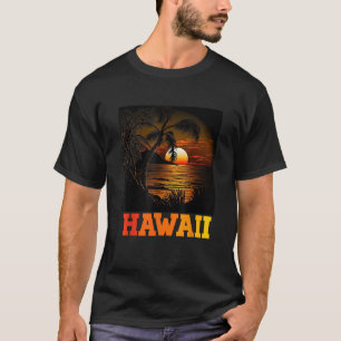 Camiseta Aloha havaiana hawaii homens palmeiras de verão fé