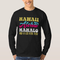 Aloha havaiano Mahalo e um Lei para você no Havaí