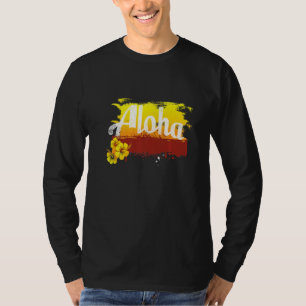 Camiseta Aloha Havaiano Tiki Retro Vintage Maui Ohana Premi