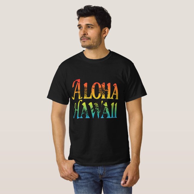Camiseta Aloha Hawaii (Frente Completa)