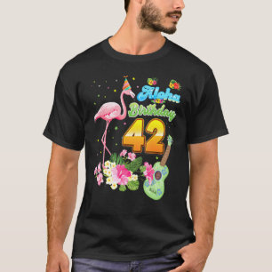 Camiseta Aloha Hawaii 42º aniversário Flamingo H, 42 anos