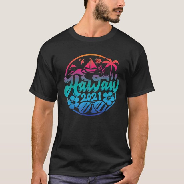 Camiseta Aloha Hawaii Family Summer Vacise Beach Cruise S (Frente)
