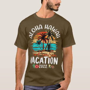 Camiseta Aloha Hawaii Havaiana Vacation 2022 Matching Famil