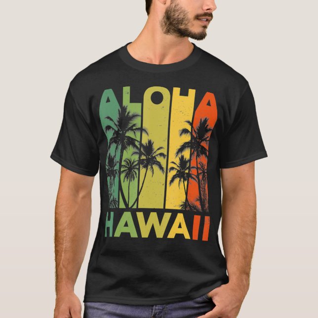 Camiseta Aloha Hawaii Hawaii Island T shirt Vintage (Frente)
