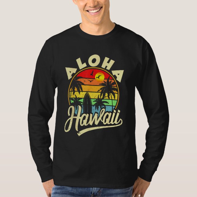 Camiseta Aloha Hawaii  Hawaiian Beach Family Vacation Summe (Frente)