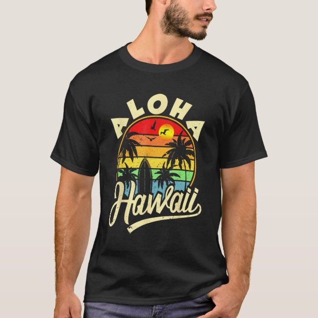 Camiseta Aloha Hawaii  Hawaiian Beach Family Vacation Summe (Frente)
