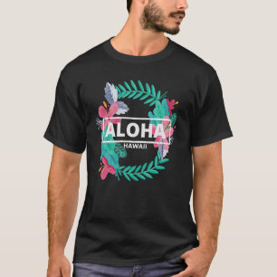 Camiseta Aloha Hawaii Hibiscus Flowers Design estético