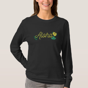 Camiseta Aloha Hawaii Ilha do Havaí - Hibiscus Tropical Flo