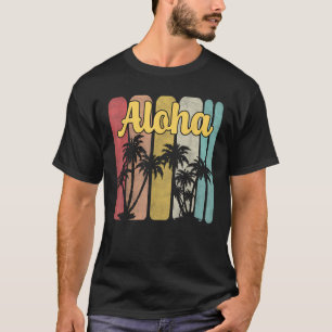 Camiseta Aloha Hawaii Ilha Hawaii Palm Tree Summer Trop