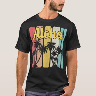 Camiseta Aloha Hawaii Ilha Hawaii Palm Tree Summer Trop