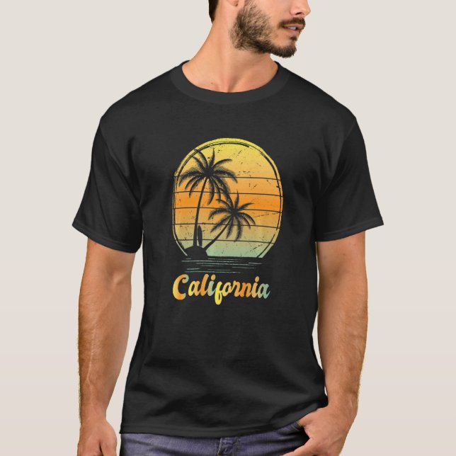 Camiseta Aloha Hawaii Ilha Hawaii - Prancho de Palm Beach (Frente)