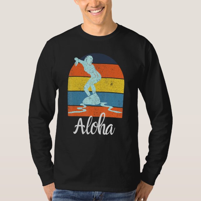 Camiseta Aloha Hawaii Ilha Hawaii - Prancho de Palm Beach (Frente)