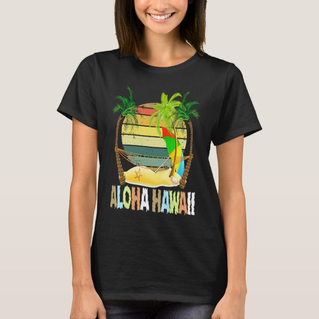 Camiseta Aloha Hawaii matching Hawaiian outfits for the fam (Frente)