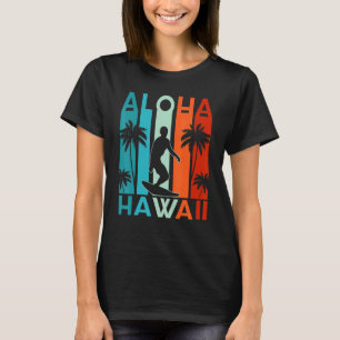 Camiseta Aloha Hawaii Navegando no Céu Ama ao Surf